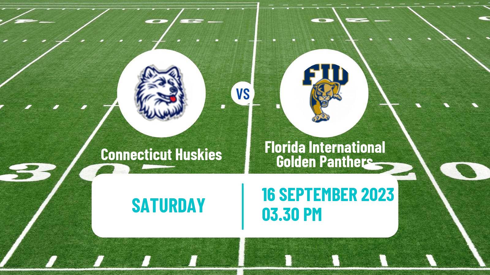 American football NCAA College Football Connecticut Huskies - Florida International Golden Panthers