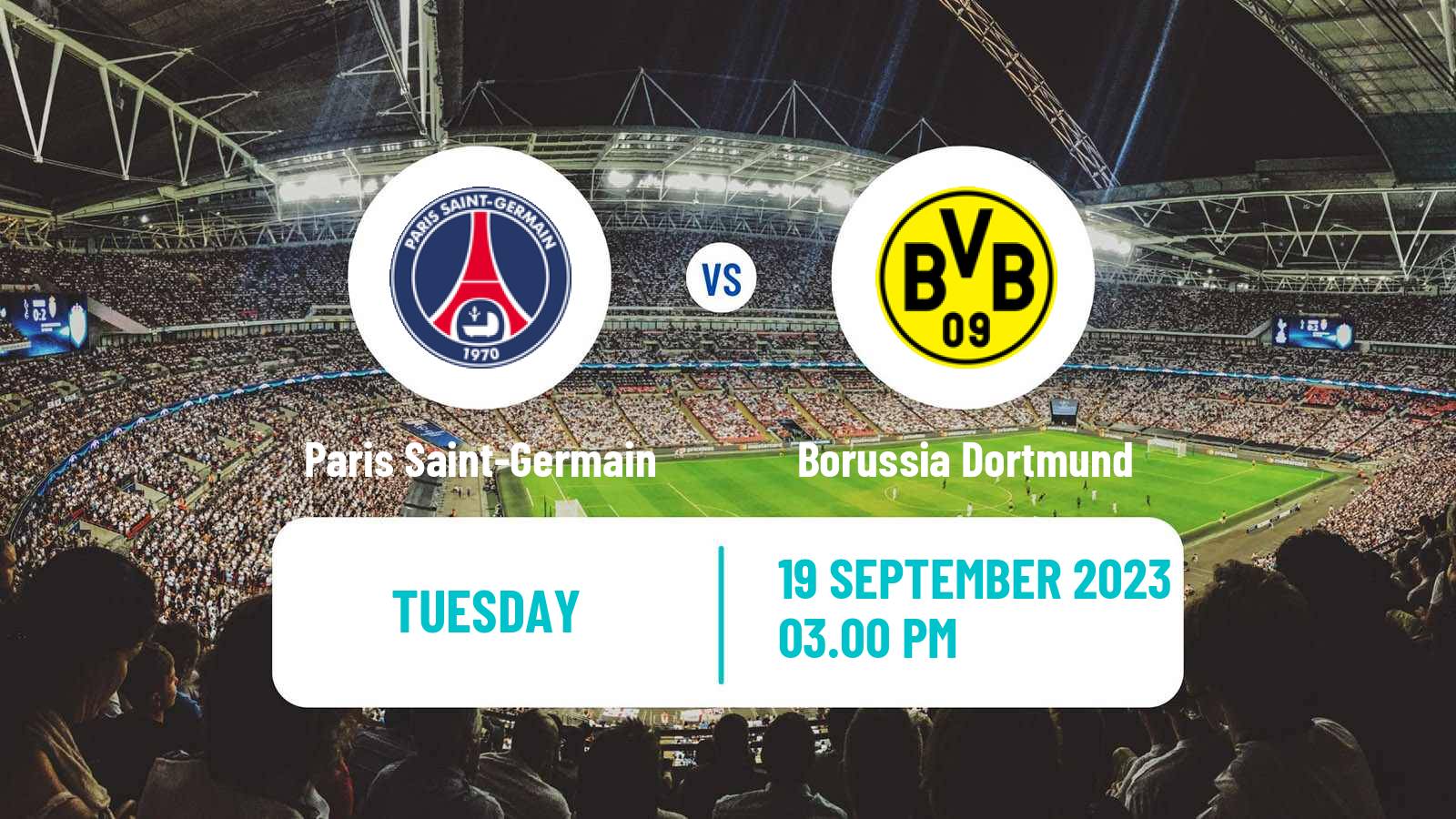 Soccer UEFA Champions League Paris Saint-Germain - Borussia Dortmund