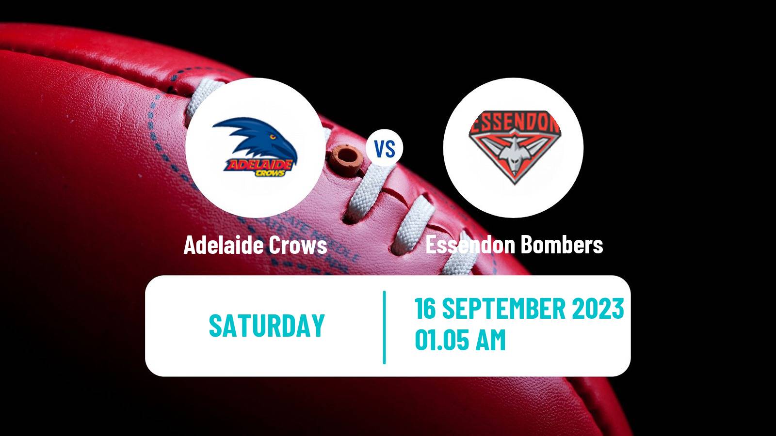 Aussie rules AFL Women Adelaide Crows - Essendon Bombers