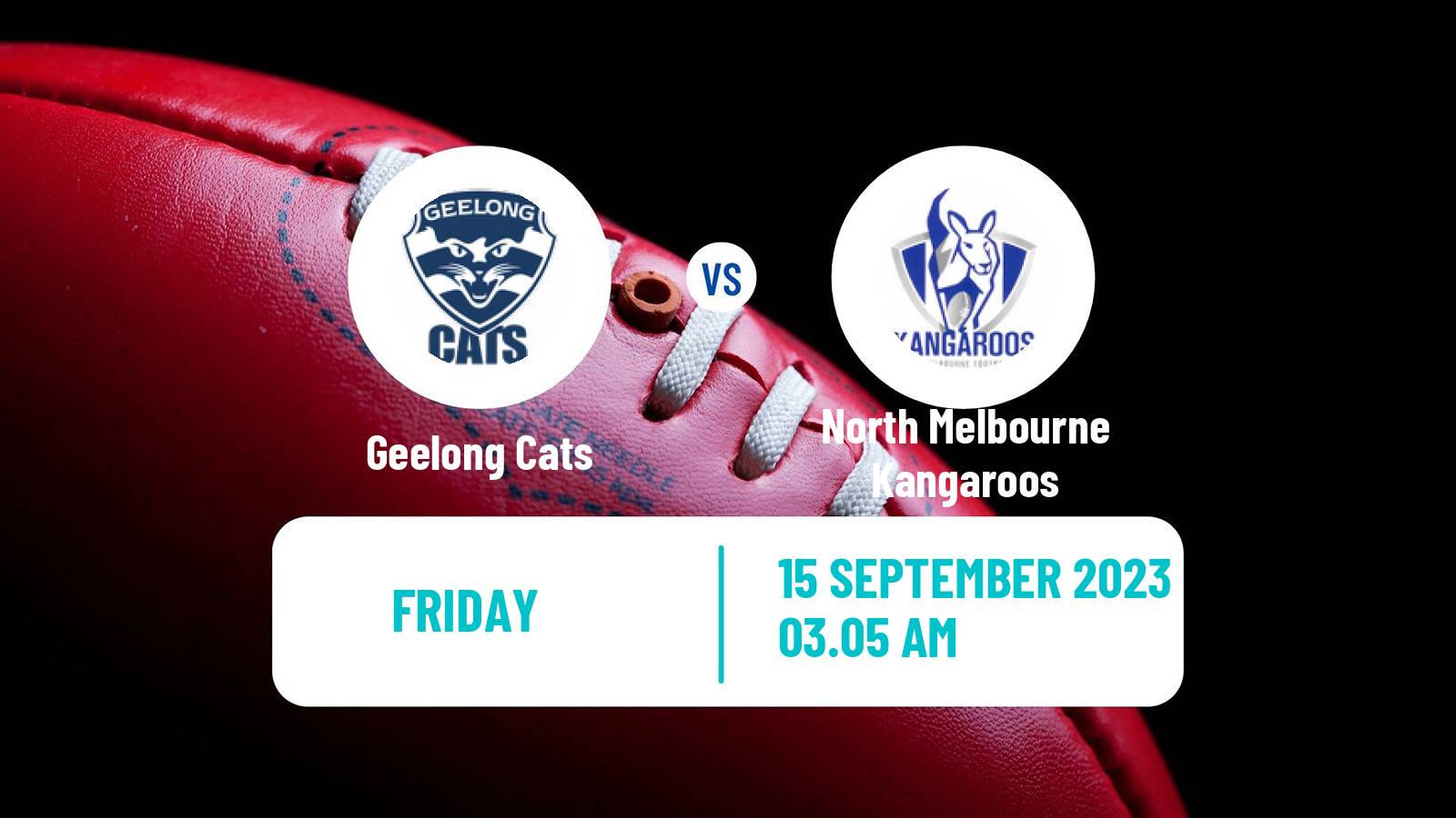 Aussie rules AFL Women Geelong Cats - North Melbourne Kangaroos