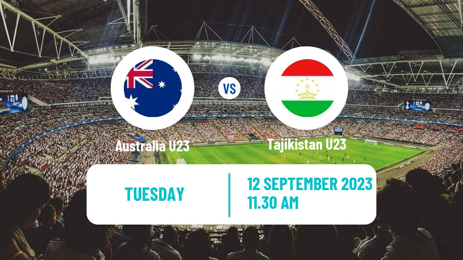 Soccer AFC Asian Cup U23 Australia U23 - Tajikistan U23