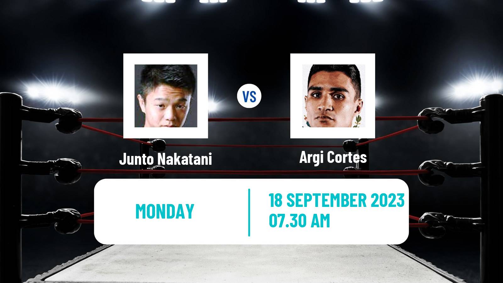 Boxing Super Flyweight WBO Title Men Junto Nakatani - Argi Cortes