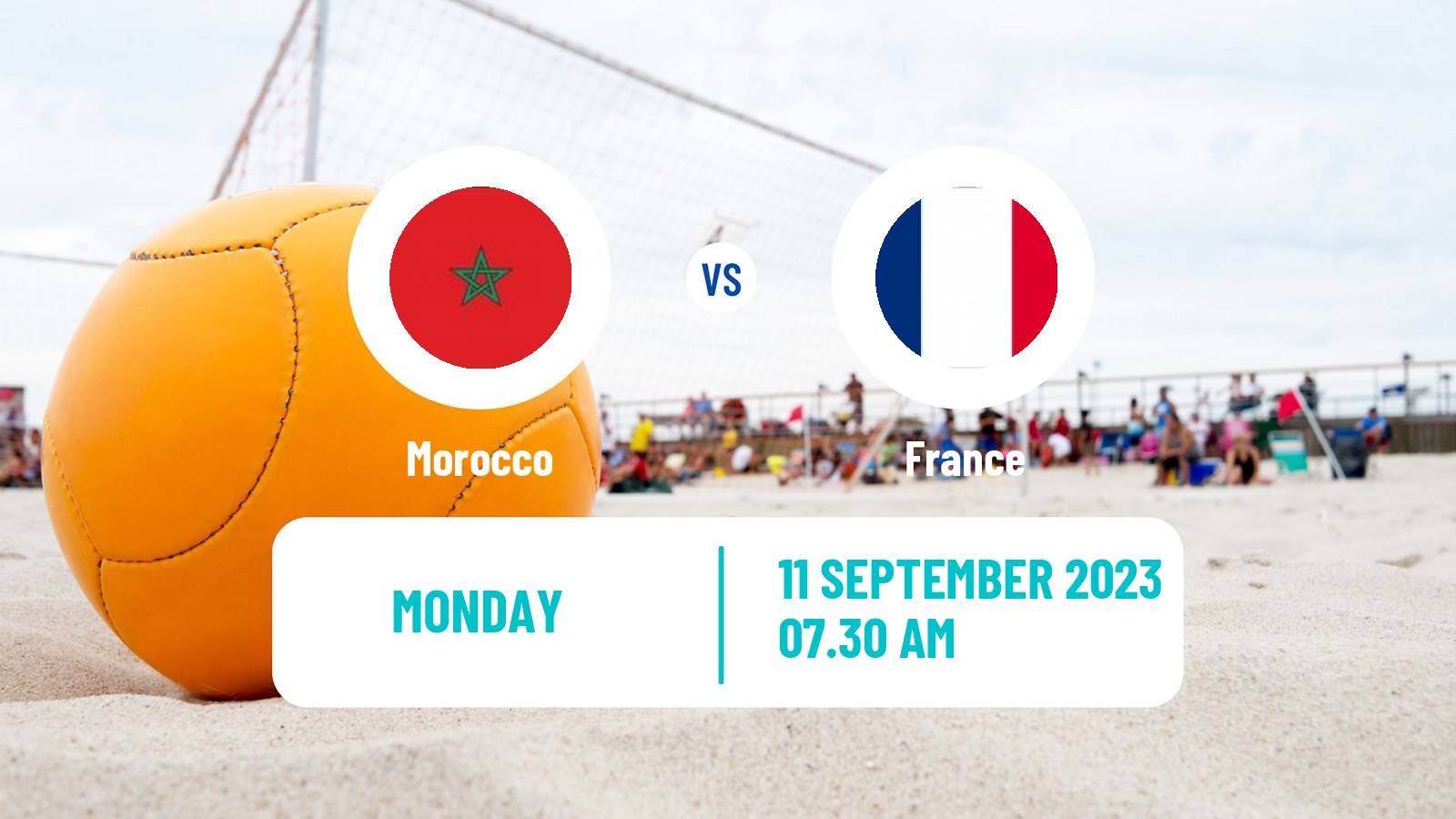 Beach soccer Mediterranean Beach Games Morocco - France
