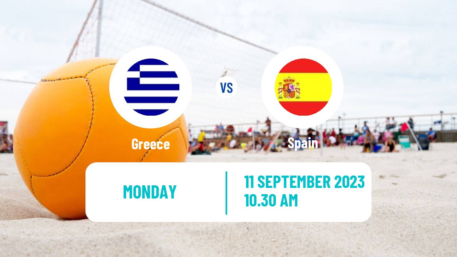 Beach soccer Mediterranean Beach Games Greece - Spain
