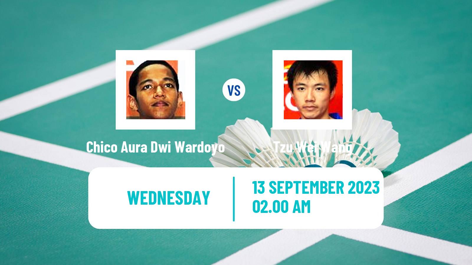Badminton BWF World Tour Hong Kong Open Men Chico Aura Dwi Wardoyo - Tzu Wei Wang