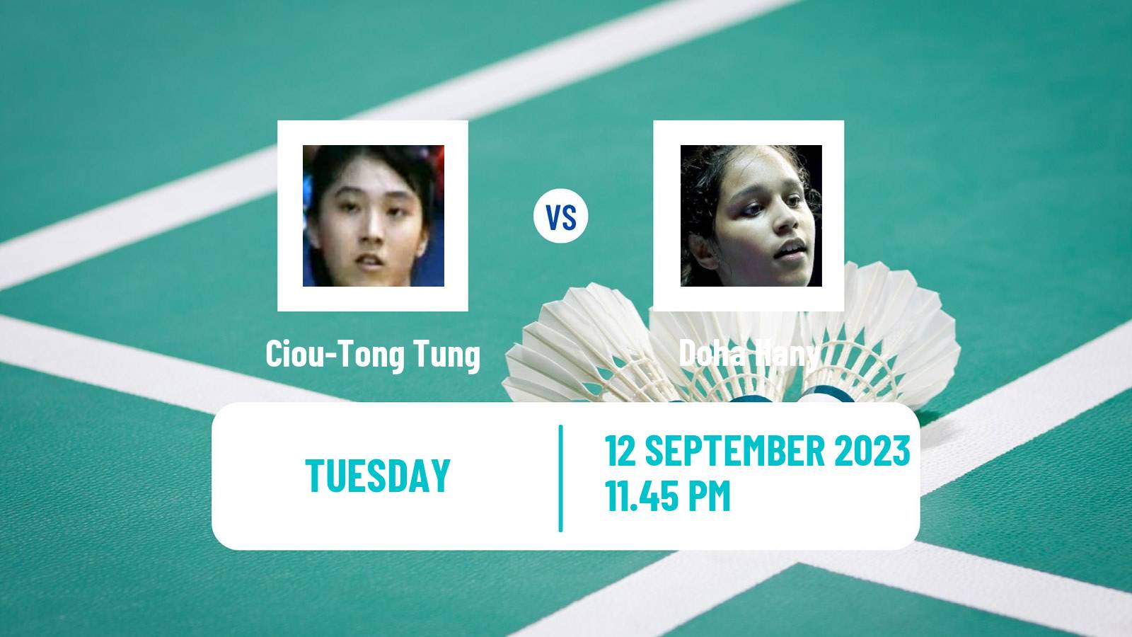 Badminton BWF World Tour Vietnam Open Women Ciou-Tong Tung - Doha Hany