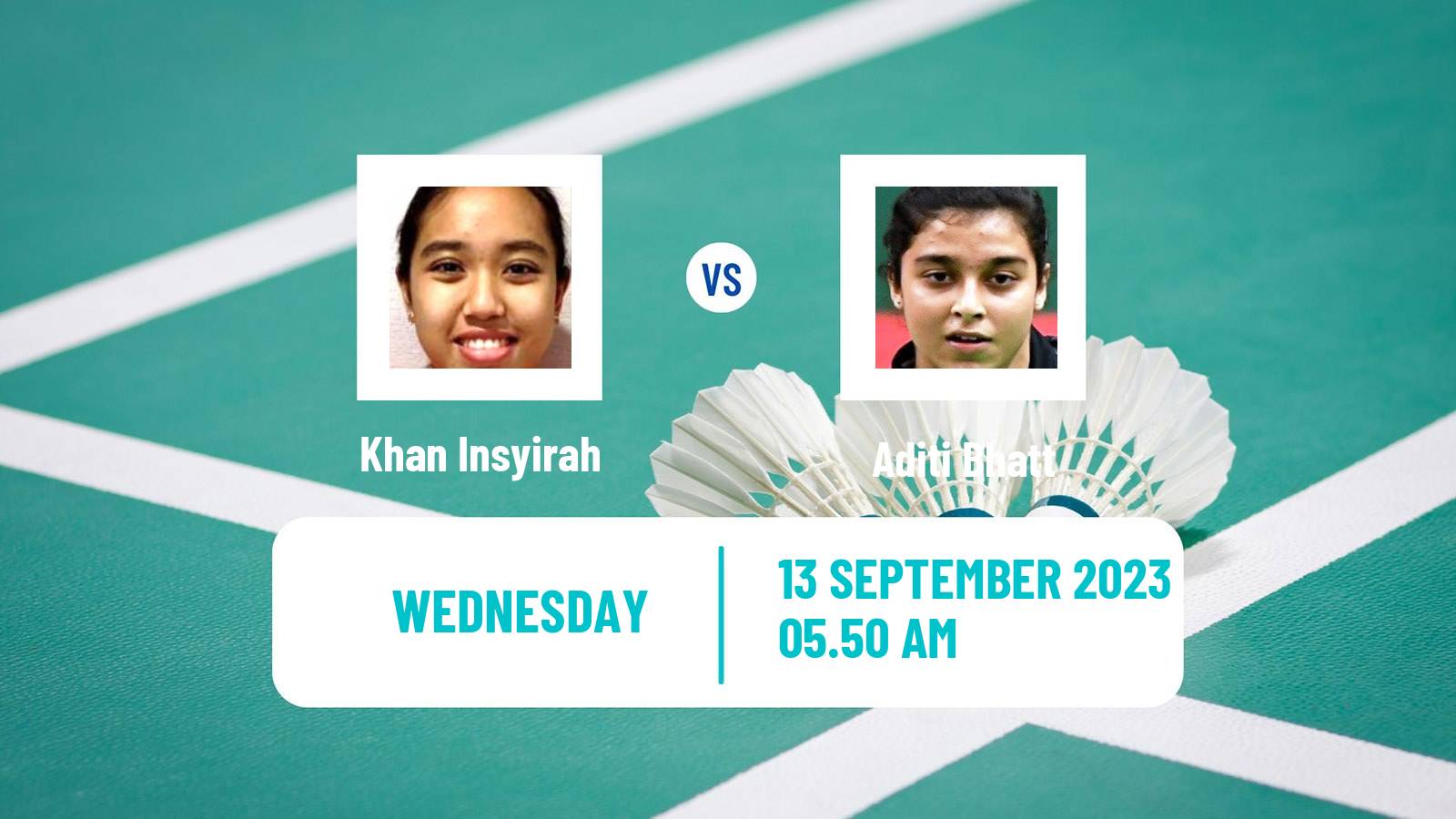 Badminton BWF World Tour Vietnam Open Women Khan Insyirah - Aditi Bhatt