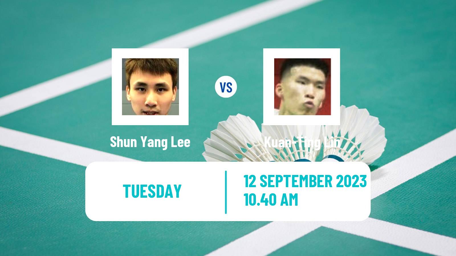 Badminton BWF World Tour Vietnam Open Men Shun Yang Lee - Kuan-Ting Lin