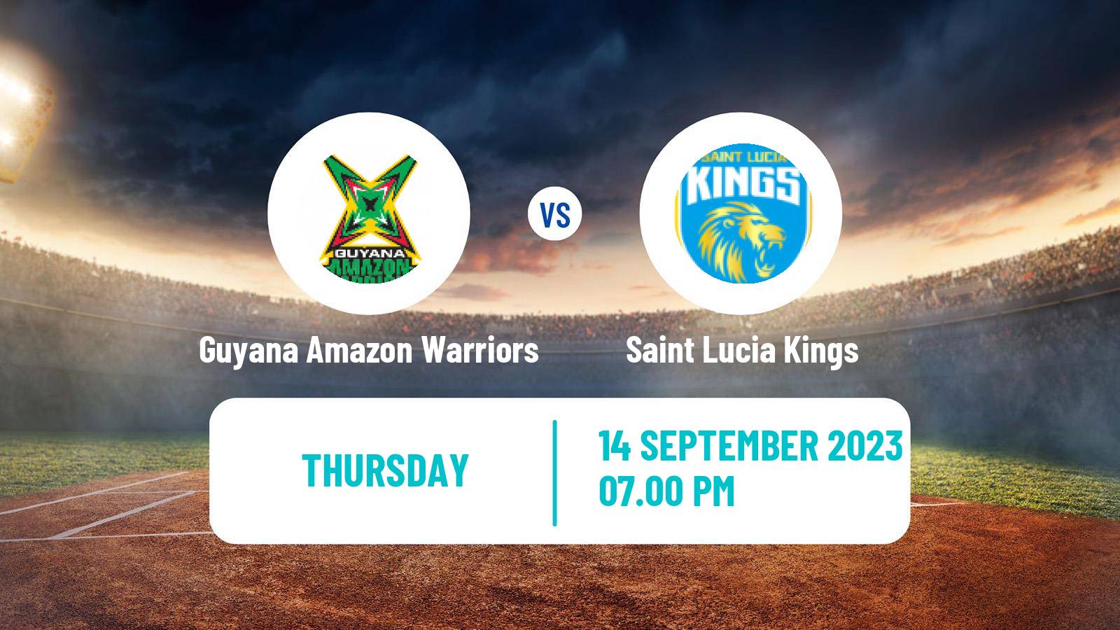 Cricket Caribbean Premier League Cricket Guyana Amazon Warriors - Saint Lucia Kings