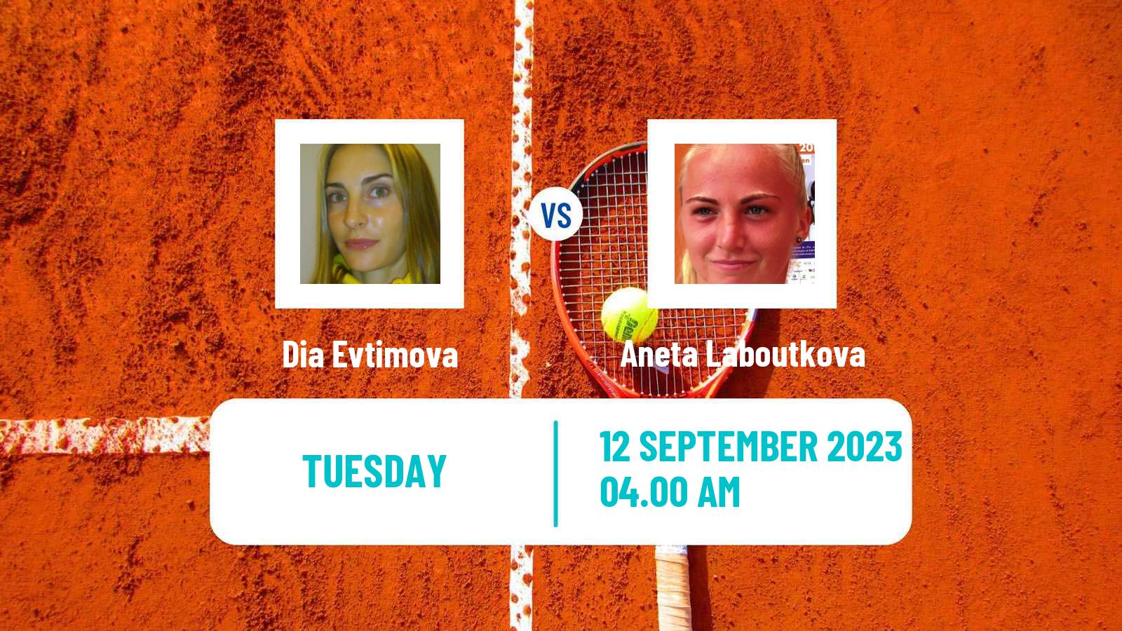 Tennis ITF W25 Varna Women 2023 Dia Evtimova - Aneta Laboutkova