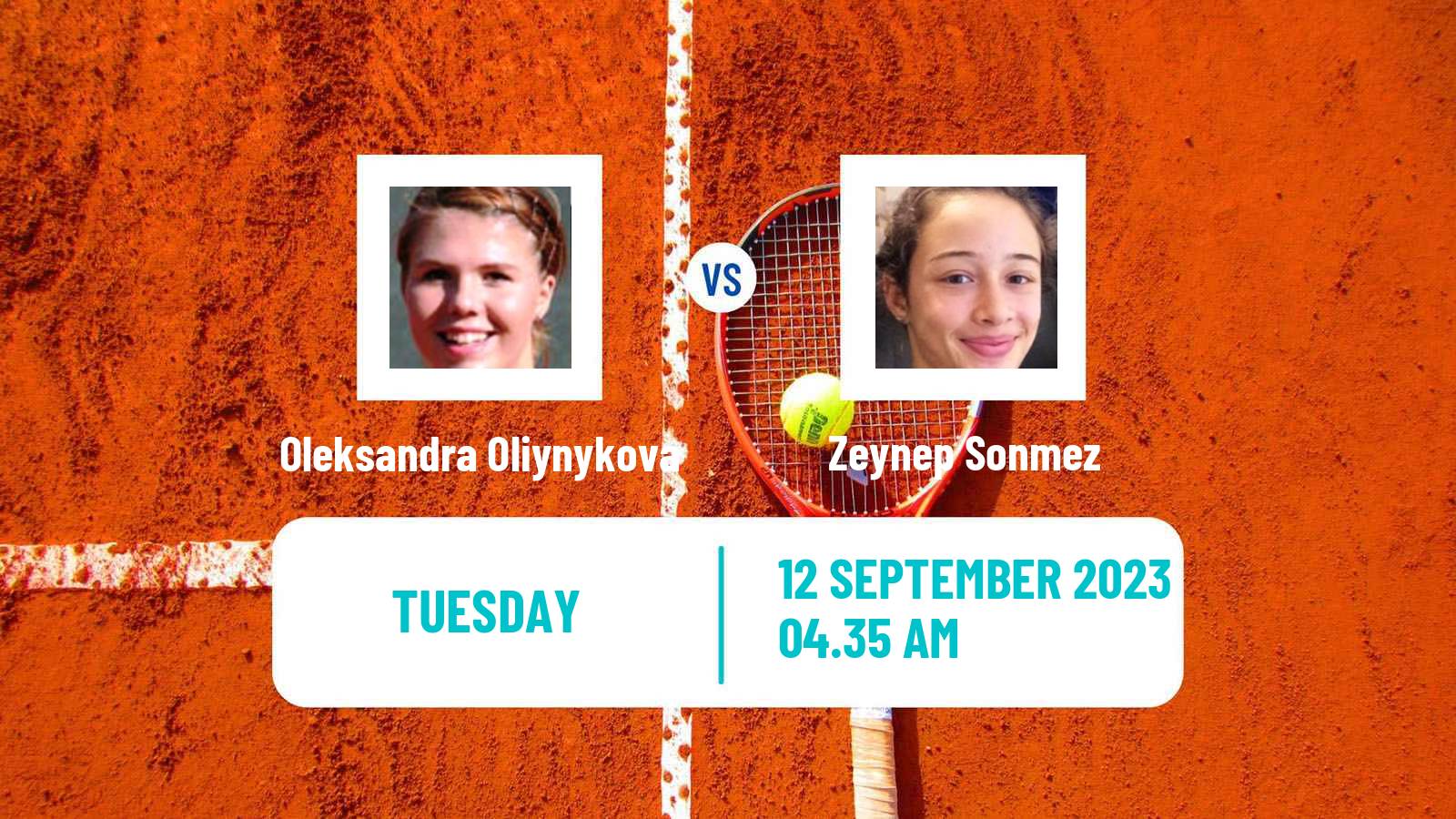 Tennis Ljubljana Challenger Women Oleksandra Oliynykova - Zeynep Sonmez
