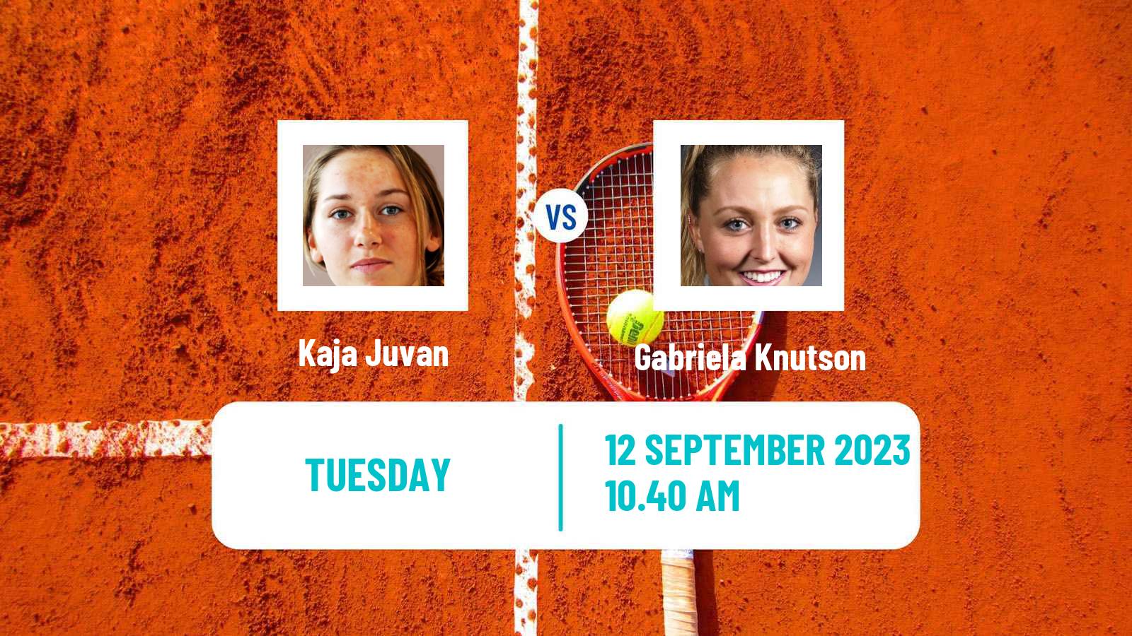Tennis Ljubljana Challenger Women Kaja Juvan - Gabriela Knutson