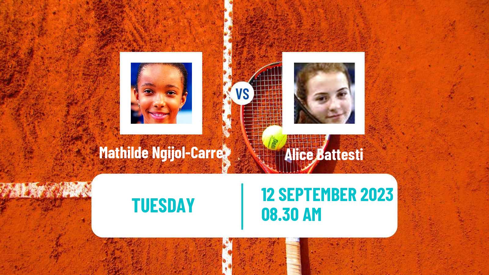 Tennis ITF W15 Dijon Women Mathilde Ngijol-Carre - Alice Battesti