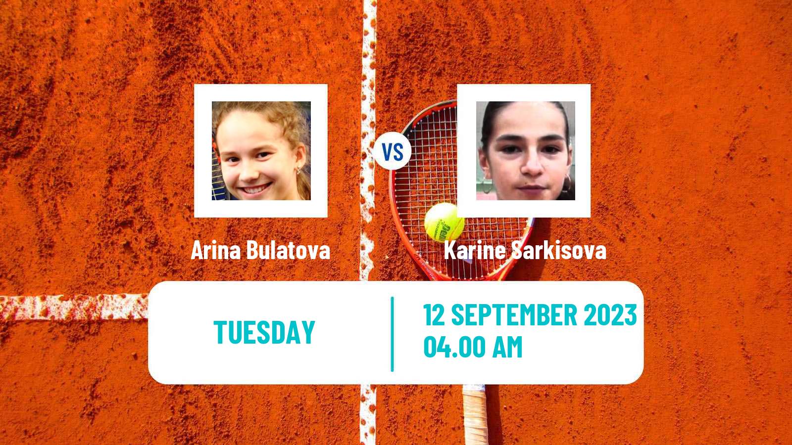 Tennis ITF W15 Kursumlijska Banja 10 Women Arina Bulatova - Karine Sarkisova