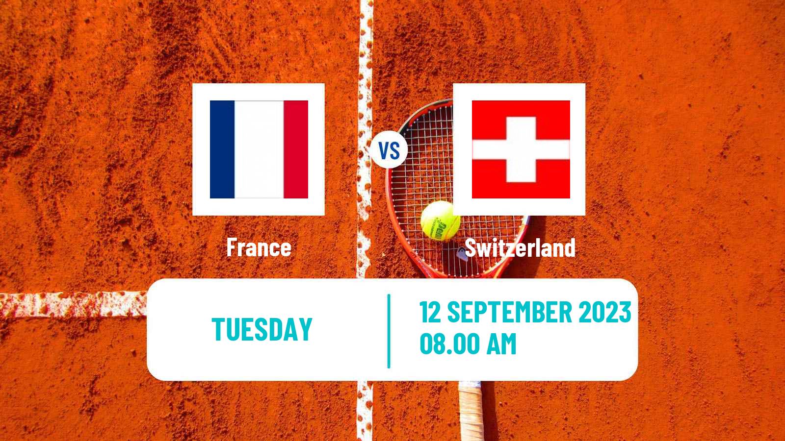 Tennis Davis Cup - World Group Teams France - Switzerland