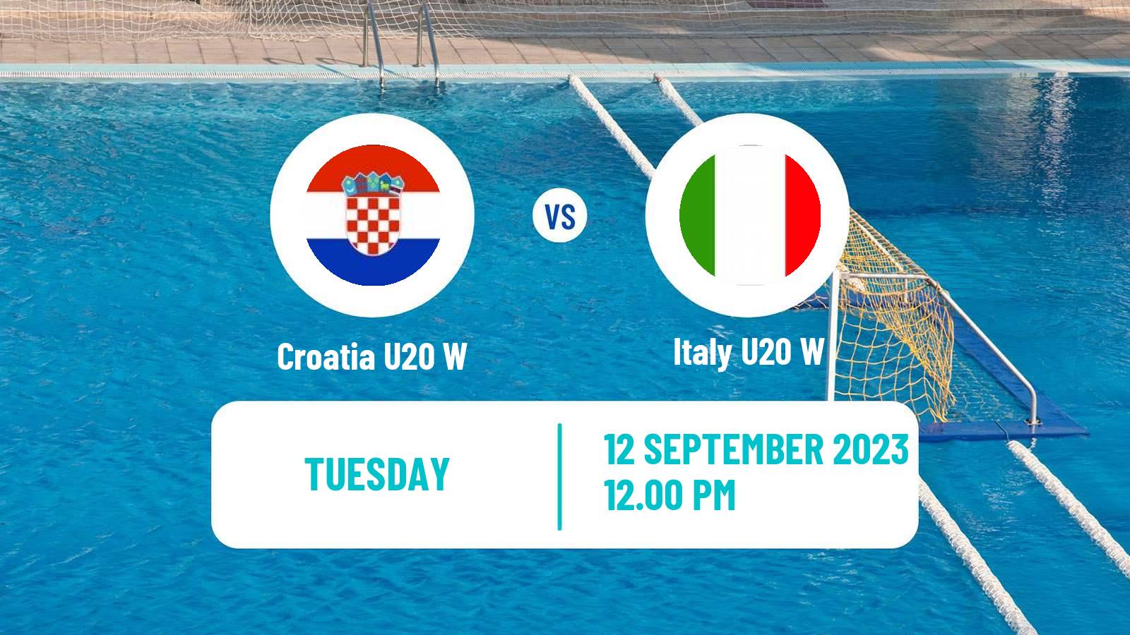 Water polo World Championship Water Polo U20 Women Croatia U20 W - Italy U20 W