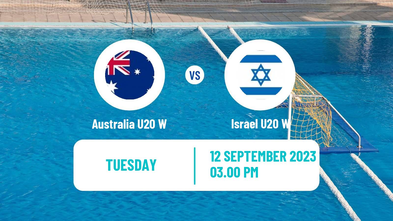 Water polo World Championship Water Polo U20 Women Australia U20 W - Israel U20 W