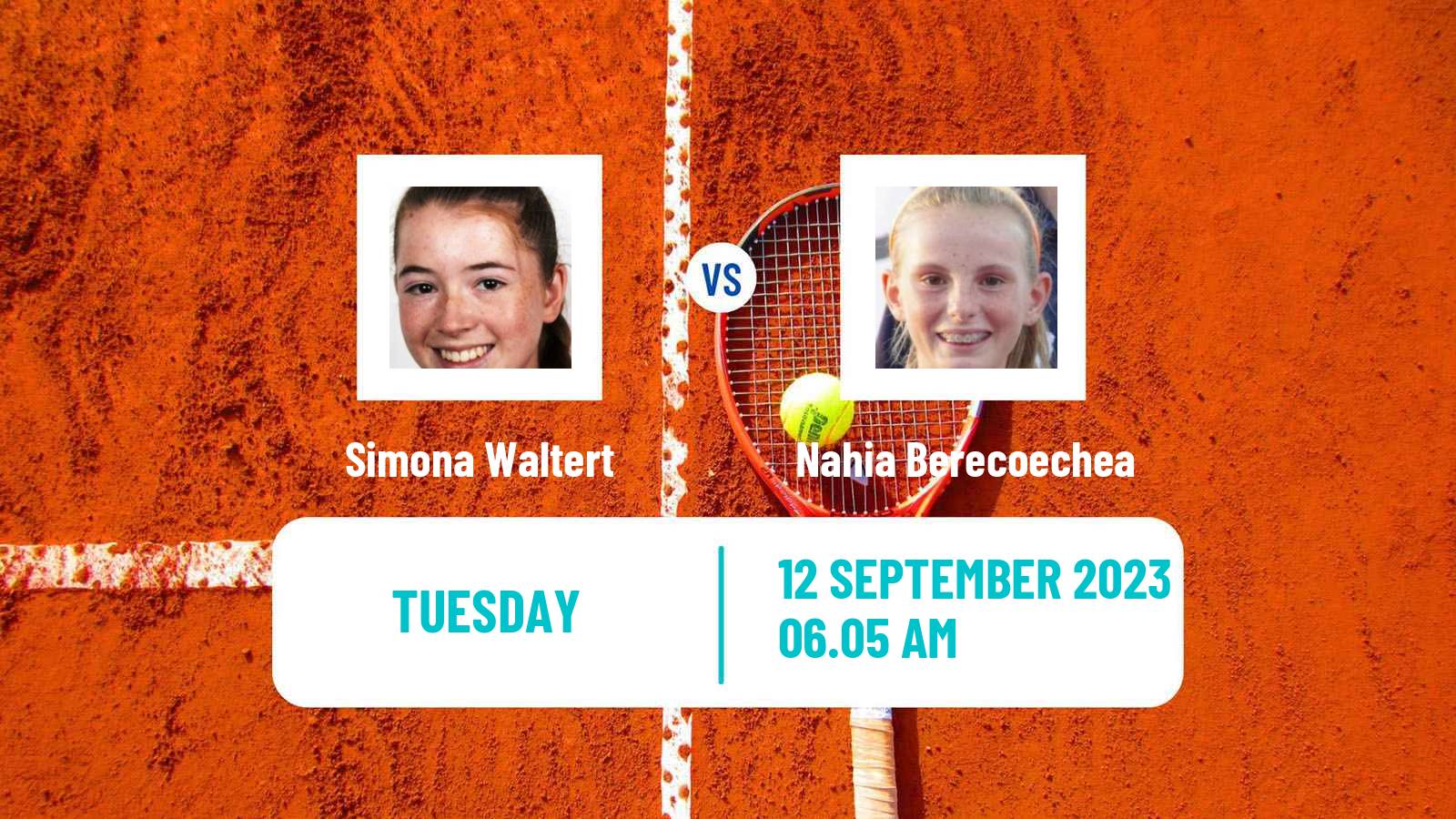 Tennis ITF W80 Le Neubourg Women Simona Waltert - Nahia Berecoechea