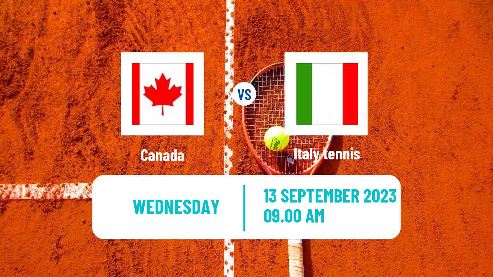 Tennis Davis Cup - World Group Teams Canada - Italy