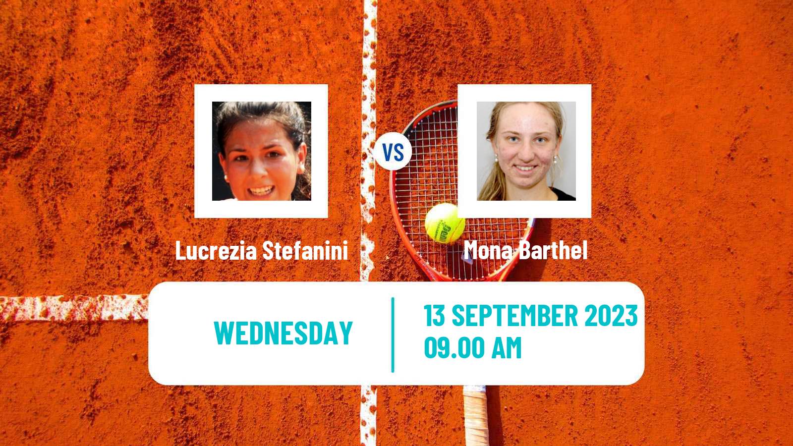 Tennis ITF W80 Le Neubourg Women Lucrezia Stefanini - Mona Barthel