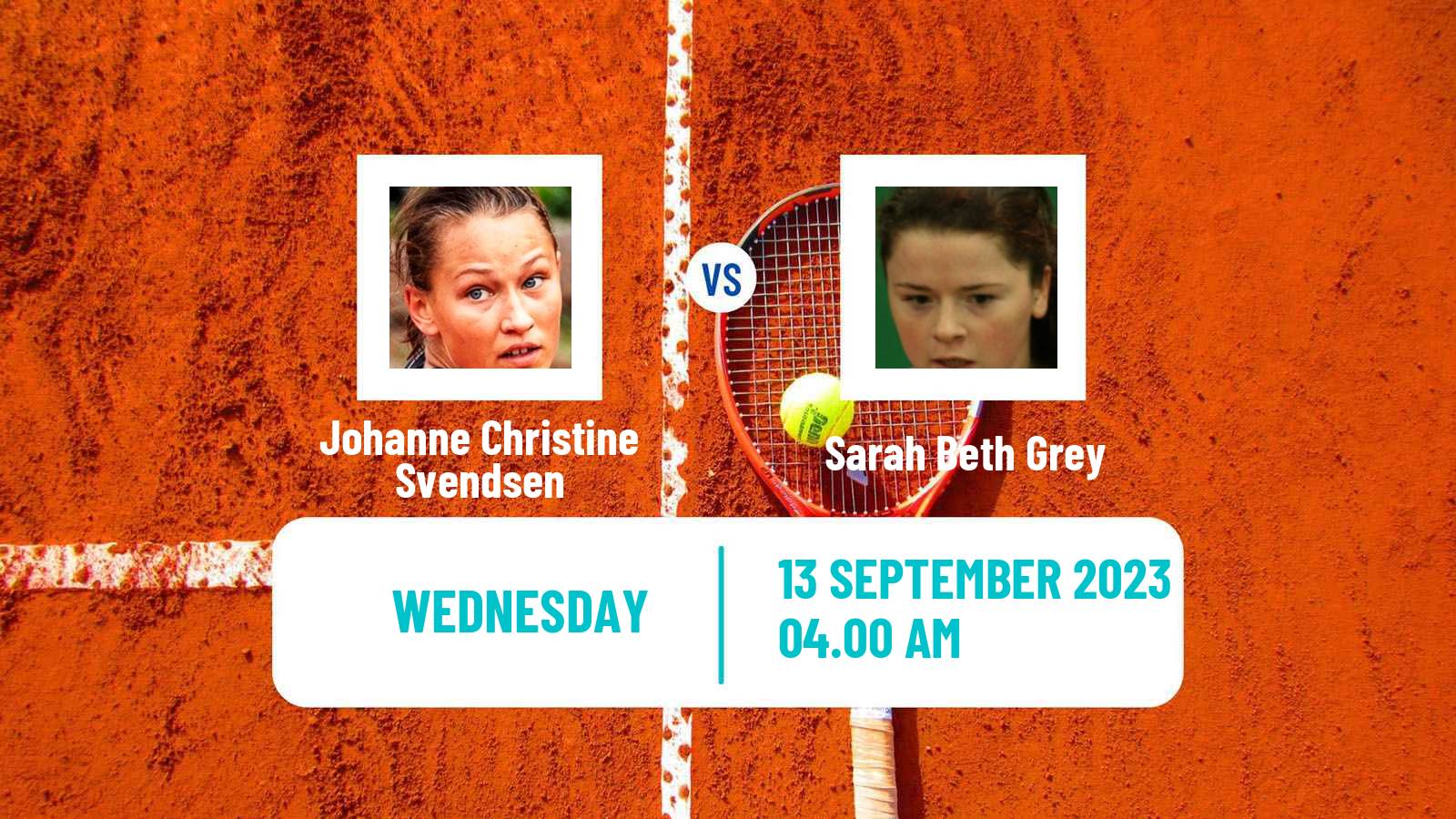 Tennis ITF W80 Le Neubourg Women Johanne Christine Svendsen - Sarah Beth Grey