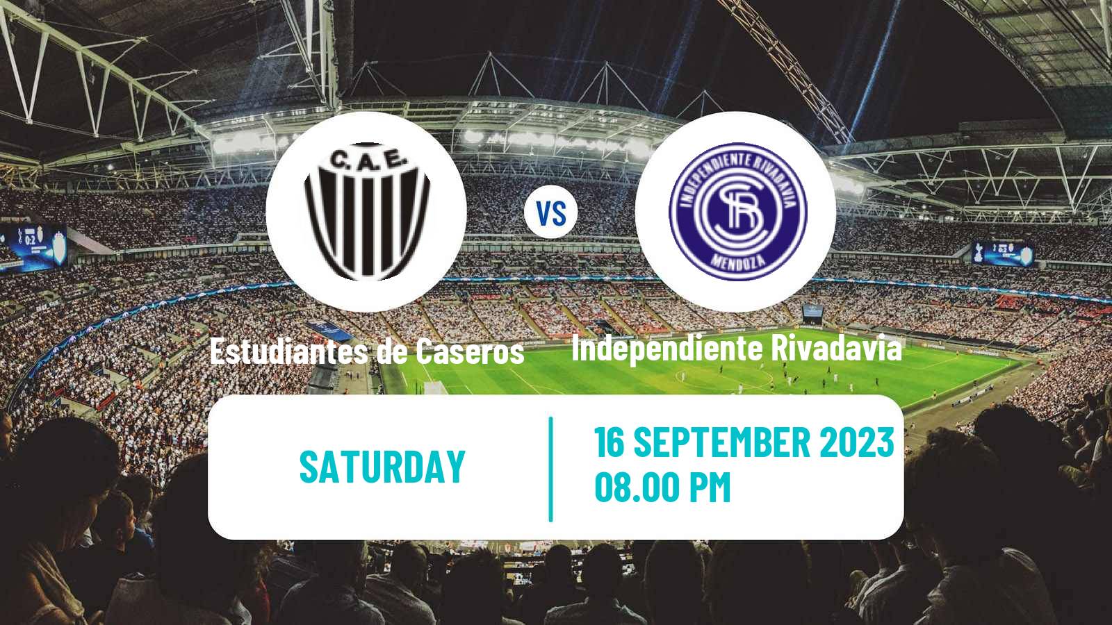 Soccer Argentinian Primera Nacional Estudiantes de Caseros - Independiente Rivadavia