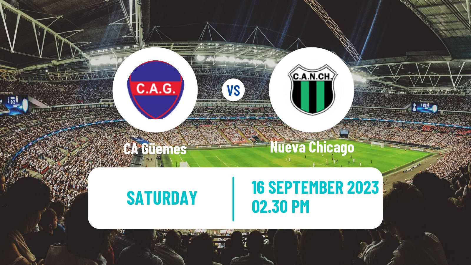 Soccer Argentinian Primera Nacional Güemes - Nueva Chicago