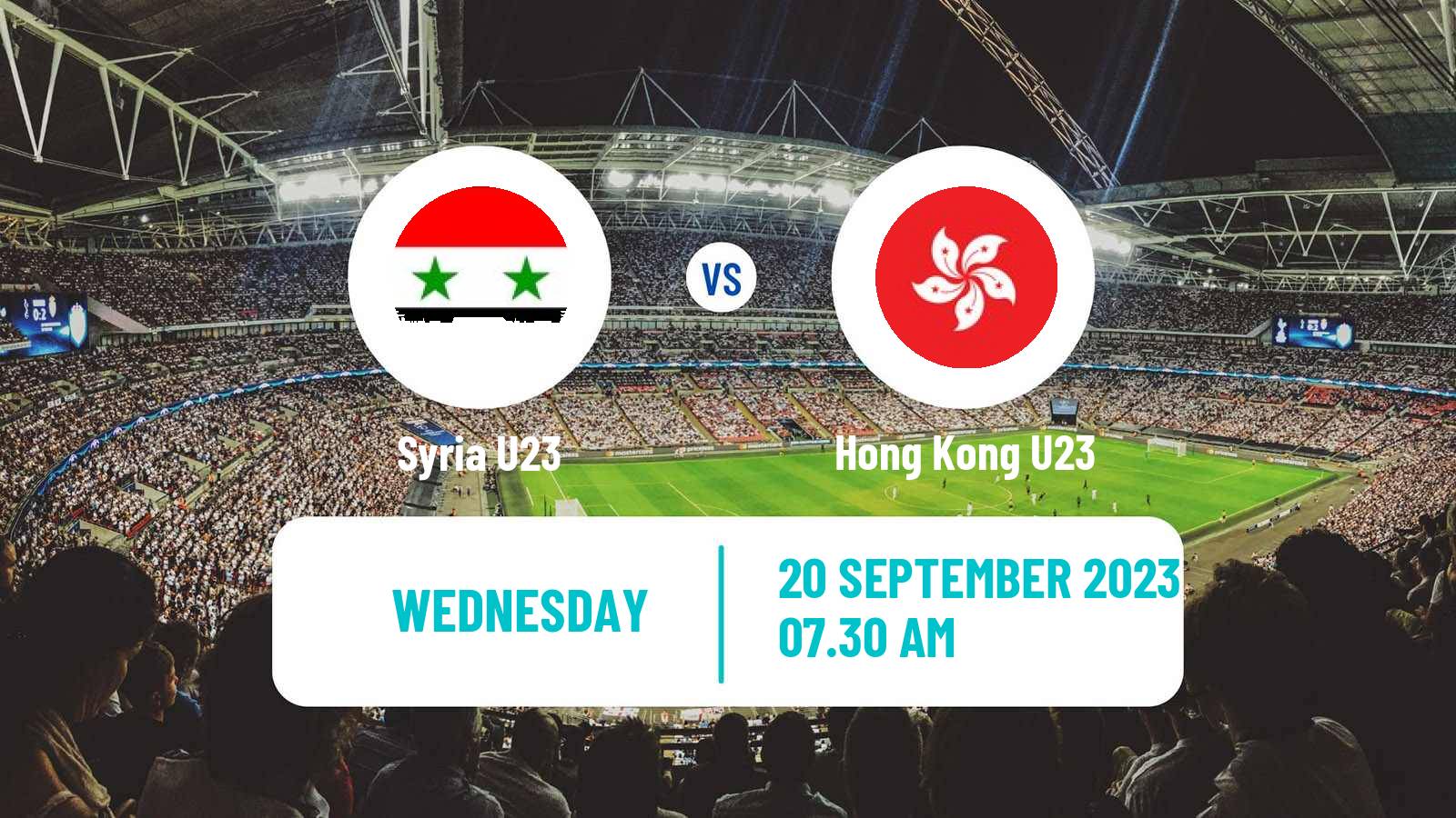 Soccer Asian Games Football Syria U23 - Hong Kong U23