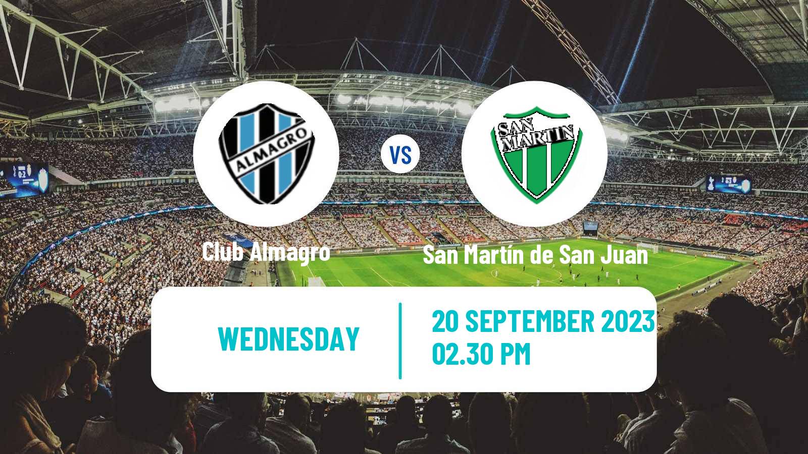 Soccer Argentinian Primera Nacional Club Almagro - San Martín de San Juan