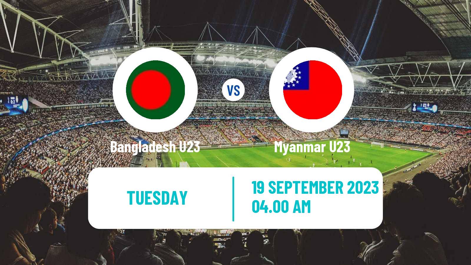 Soccer Asian Games Football Bangladesh U23 - Myanmar U23
