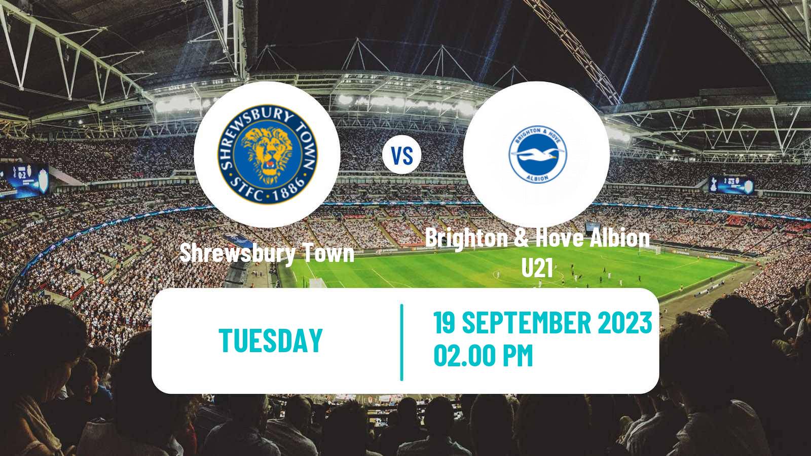 Soccer English EFL Trophy Shrewsbury Town - Brighton & Hove Albion U21