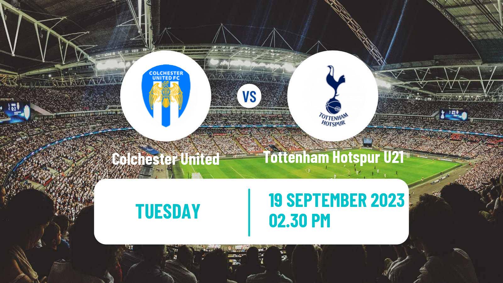 Soccer English EFL Trophy Colchester United - Tottenham Hotspur U21