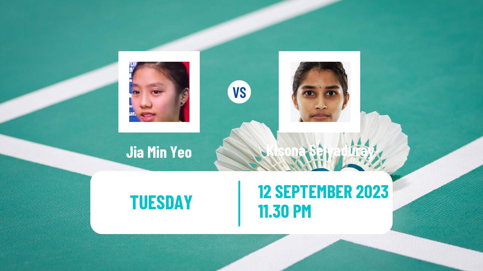 Badminton BWF World Tour Hong Kong Open Women Jia Min Yeo - Kisona Selvaduray