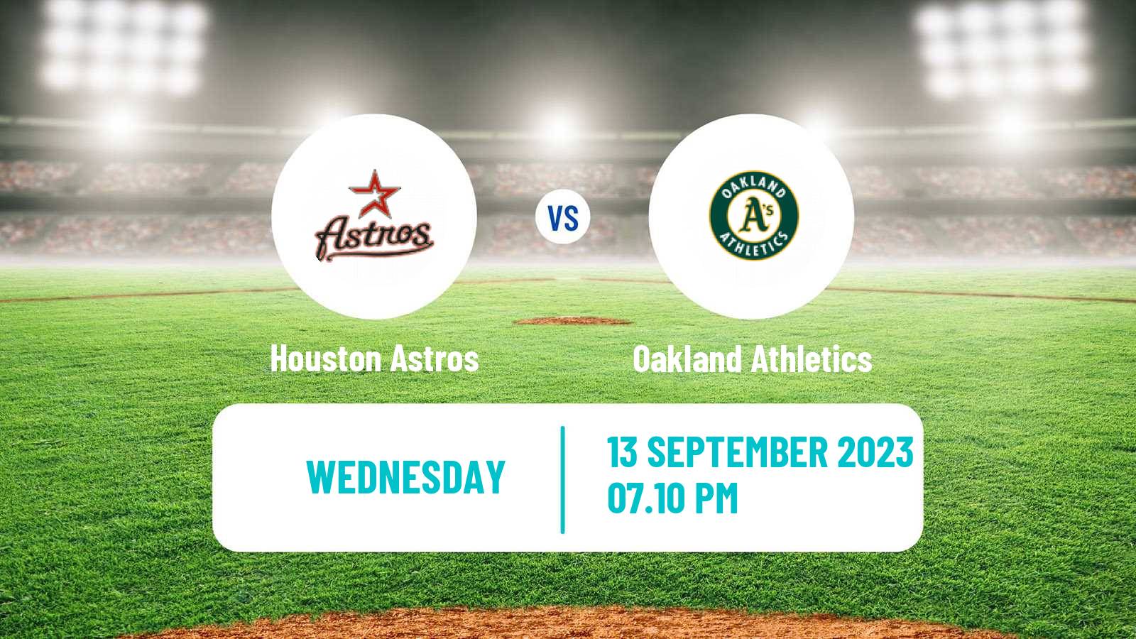 Baseball MLB Houston Astros - Oakland Athletics