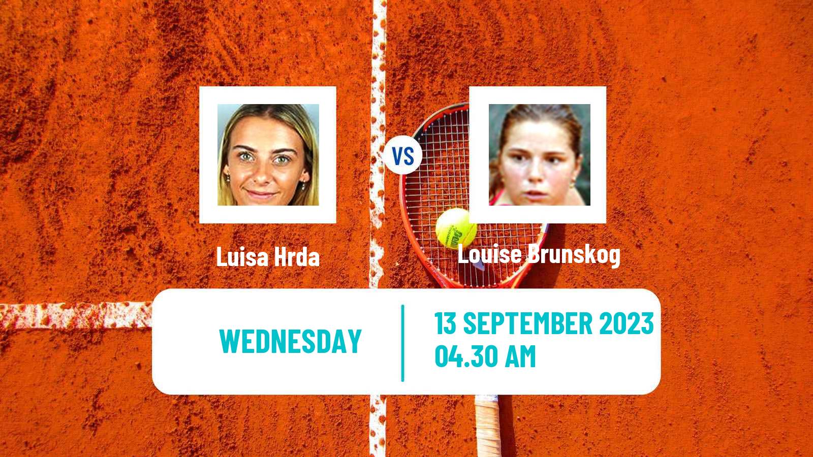 Tennis ITF W15 Monastir 32 Women Luisa Hrda - Louise Brunskog