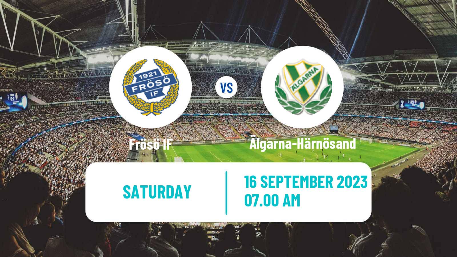Soccer Swedish Division 2 - Norrland Frösö - Älgarna-Härnösand