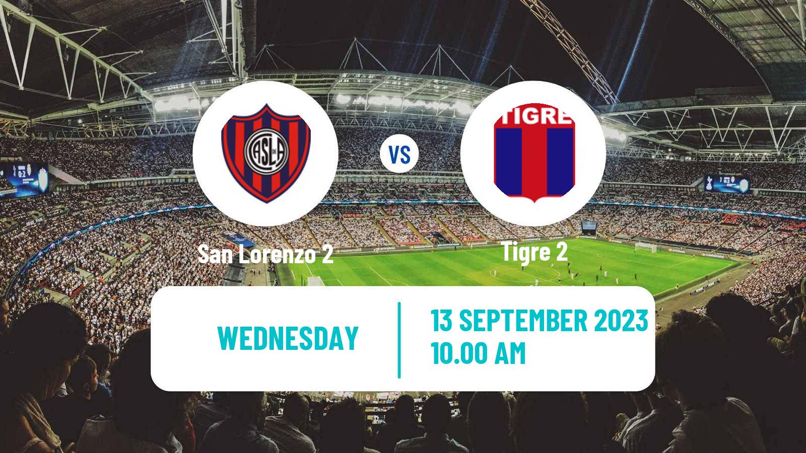 Soccer Argentinian Reserve League San Lorenzo 2 - Tigre 2
