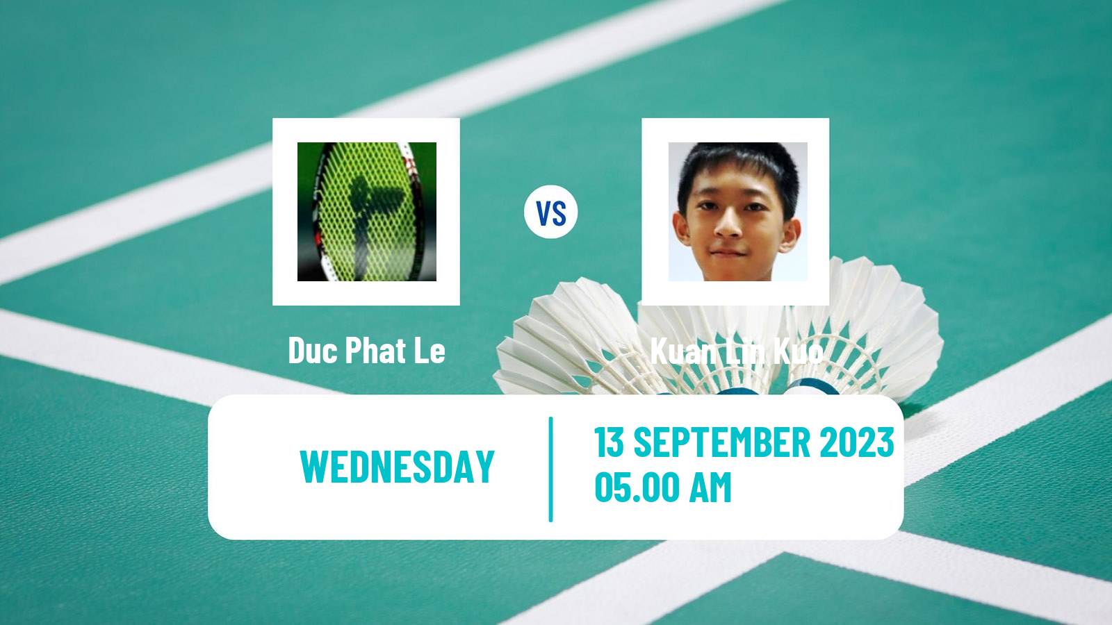 Badminton BWF World Tour Vietnam Open Men Duc Phat Le - Kuan Lin Kuo