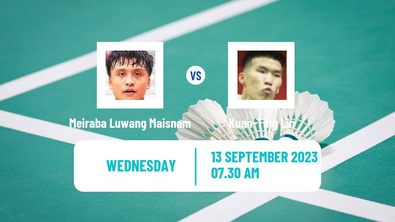 Badminton BWF World Tour Vietnam Open Men Meiraba Luwang Maisnam - Kuan-Ting Lin