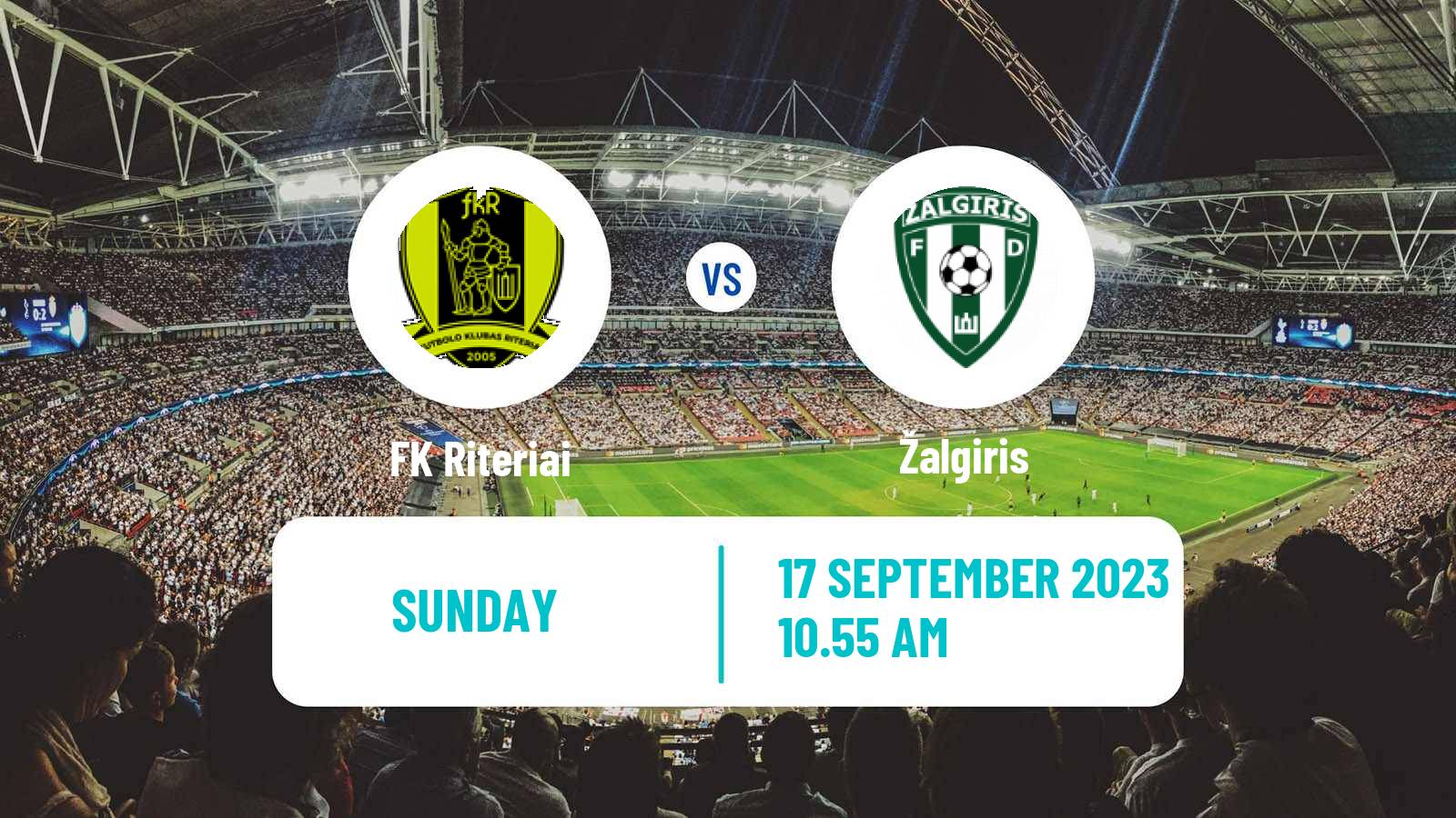 Soccer Lithuanian A Lyga Riteriai - Žalgiris