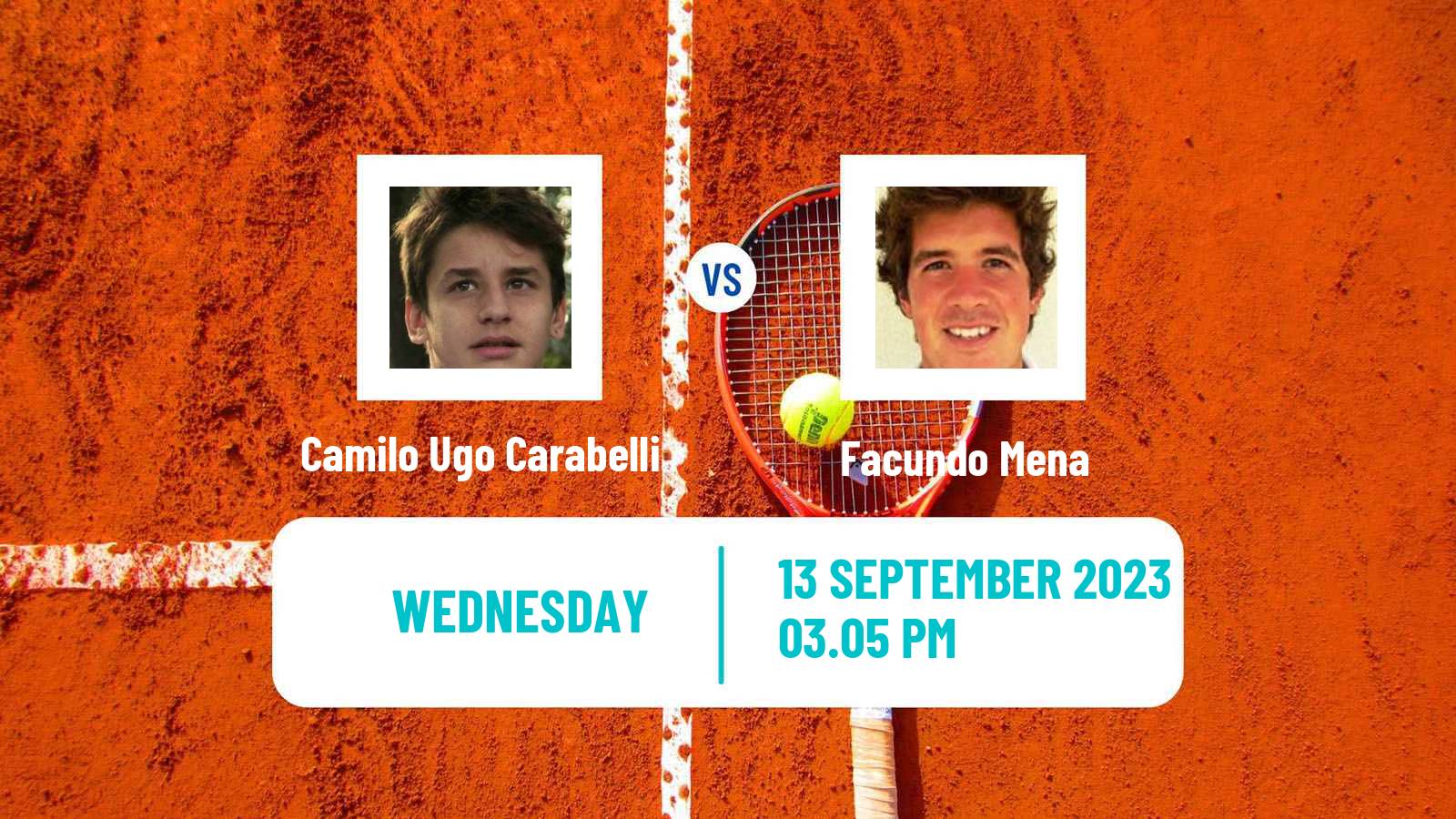Tennis Santa Cruz Challenger Men Camilo Ugo Carabelli - Facundo Mena