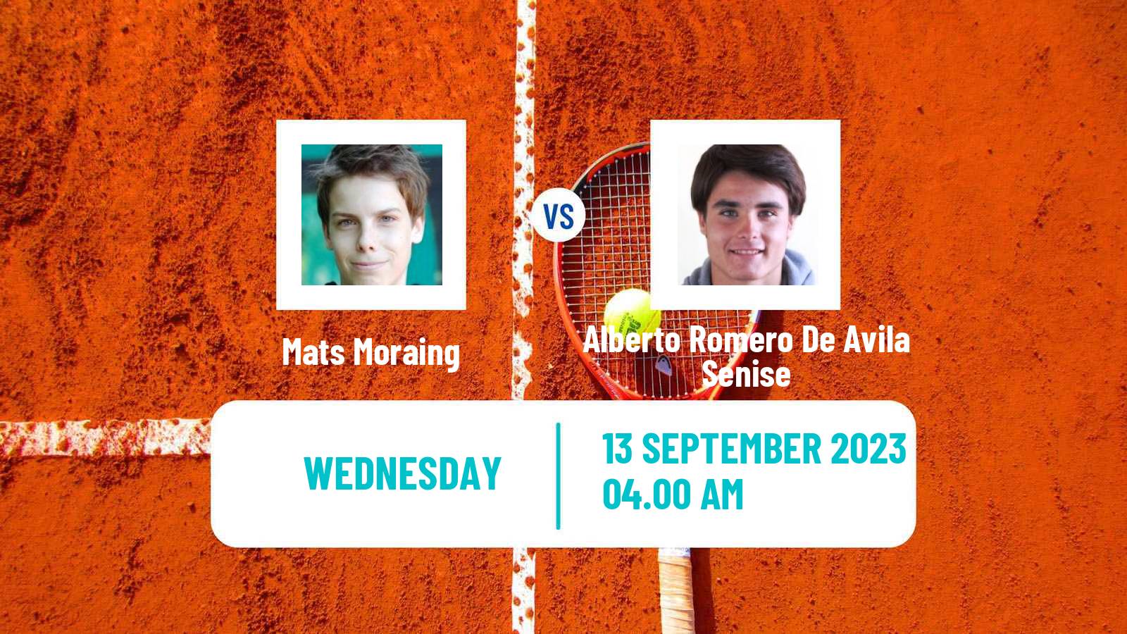 Tennis ITF M25 Madrid Men Mats Moraing - Alberto Romero De Avila Senise
