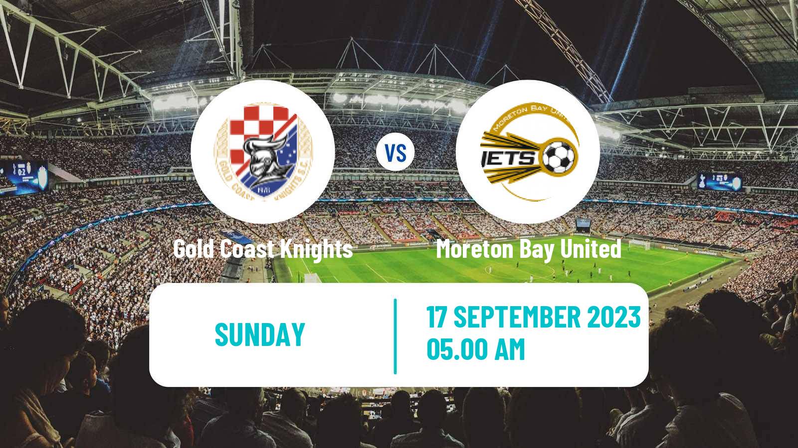 Soccer Australian NPL Queensland Gold Coast Knights - Moreton Bay United