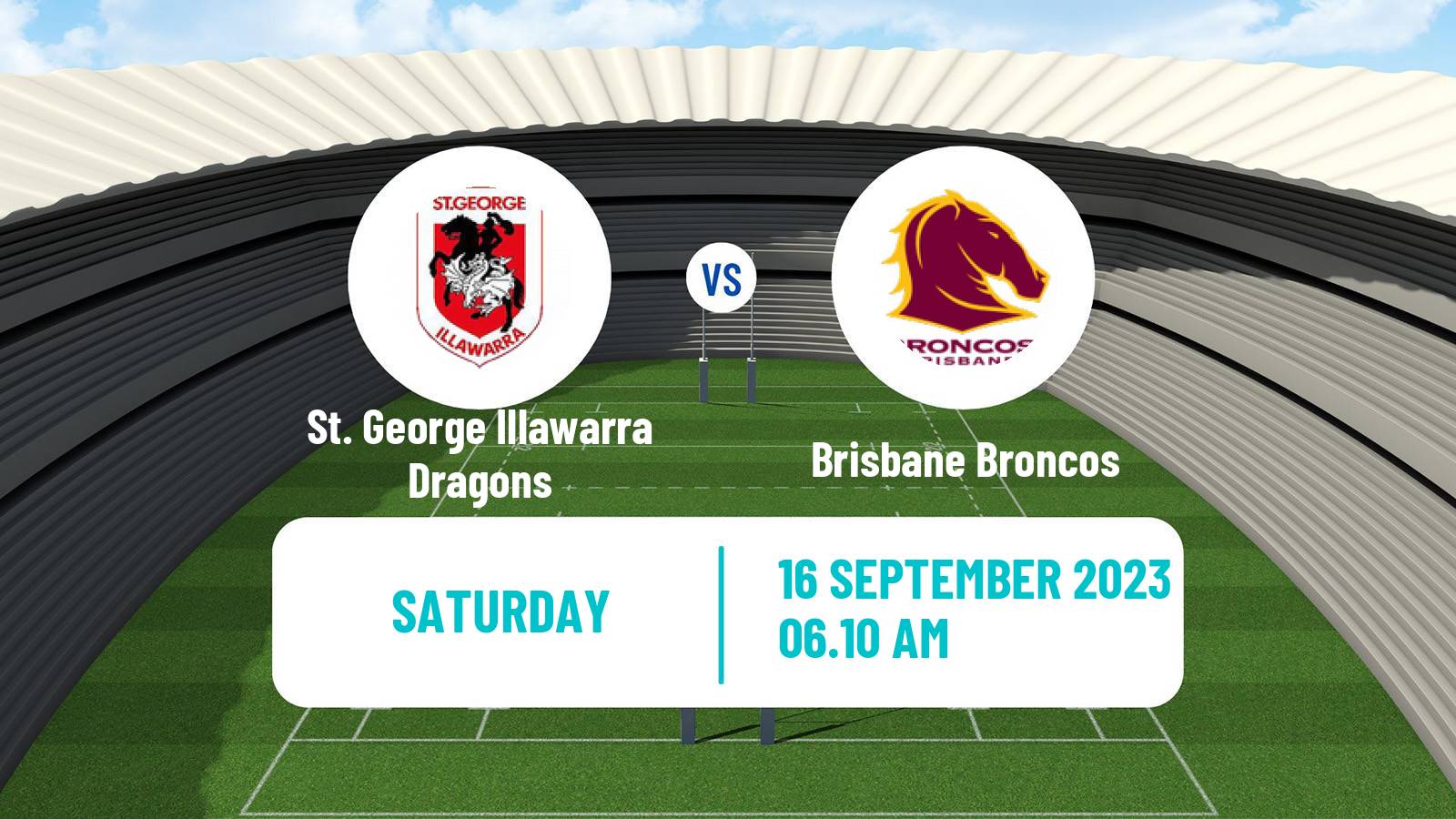 Rugby league Australian Premiership Rugby League Women St. George Illawarra Dragons - Brisbane Broncos
