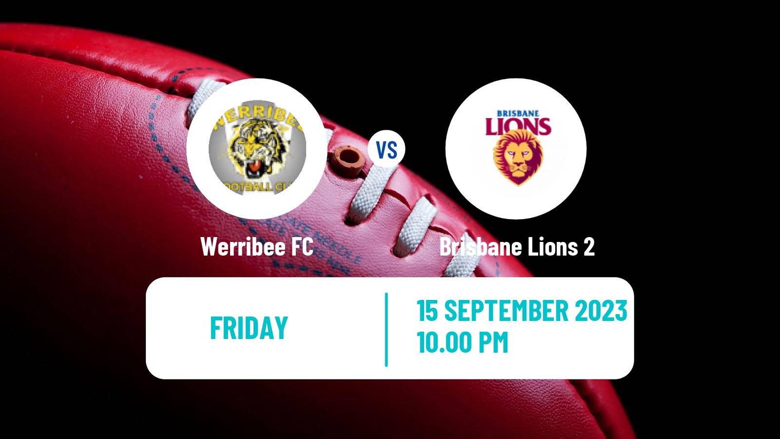Aussie rules VFL Werribee - Brisbane Lions 2