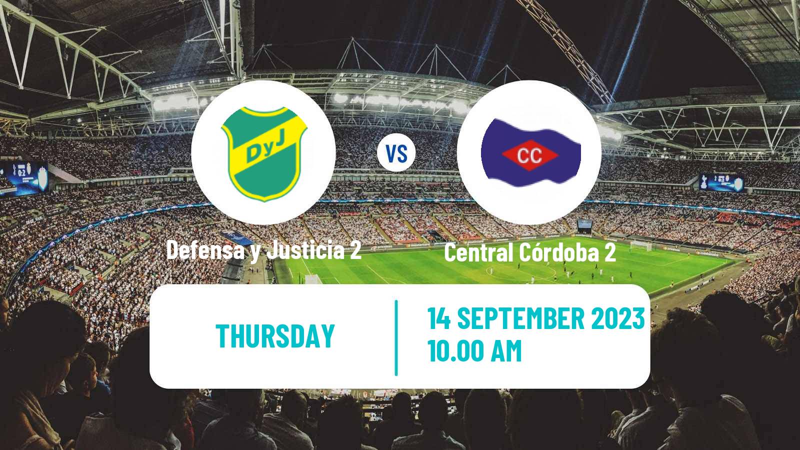 Soccer Argentinian Reserve League Defensa y Justicia 2 - Central Córdoba 2