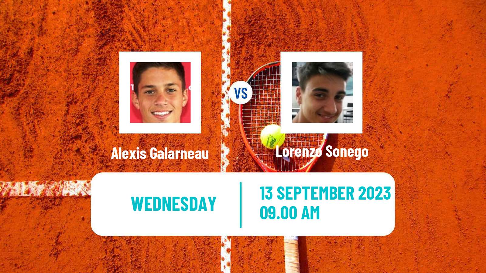 Tennis Davis Cup World Group Alexis Galarneau - Lorenzo Sonego