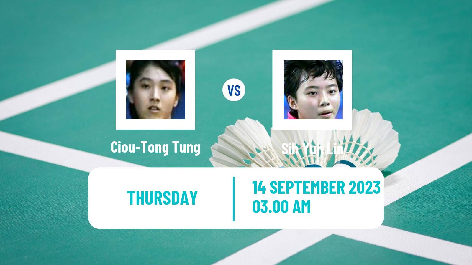 Badminton BWF World Tour Vietnam Open Women Ciou-Tong Tung - Sih Yun Lin