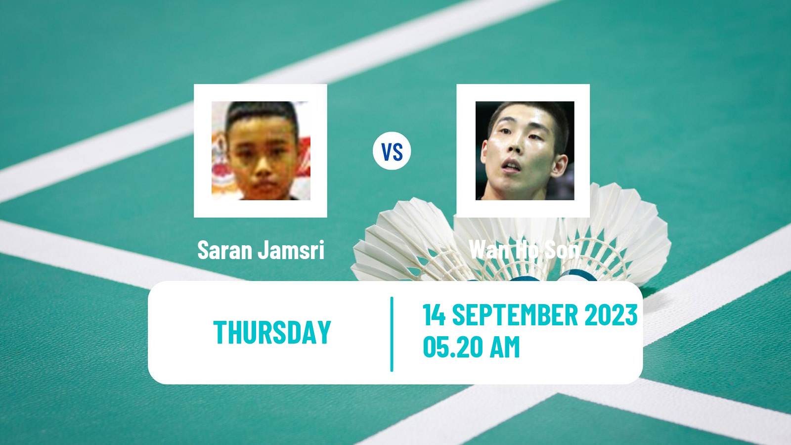 Badminton BWF World Tour Vietnam Open Men Saran Jamsri - Wan Ho Son