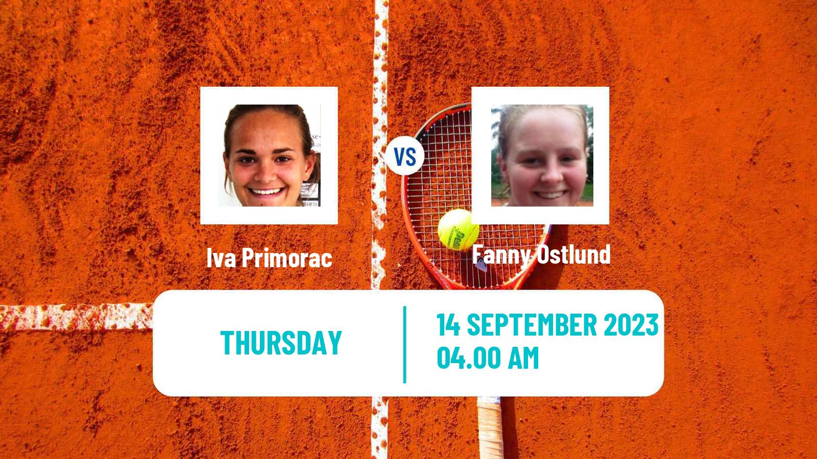 Tennis ITF W40 Skopje Women Iva Primorac - Fanny Ostlund